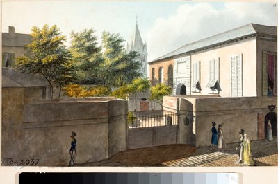 Ansicht der Villa Faraggiana und des Glockenturms von Pre von Luigi Garibbo