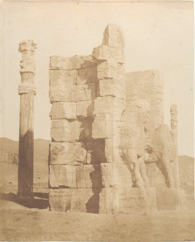 Eingangstor zu den Ruinen von Persepolis, 1858 von Luigi Pesce