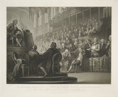 Ansprache von Ludwig XVI von Luigi Schiavonetti