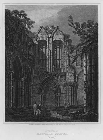 Inneres der Holyrood-Kapelle, West End von Luke (after) Clennell