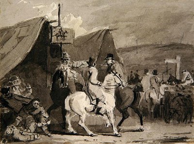 Figuren auf Pferden von Luke Clennell