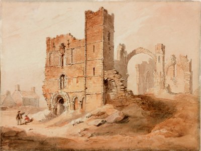Lindisfarne Abbey - Westfront von Luke Clennell