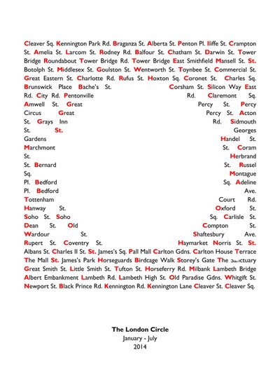 London Circle von Luke M Walker