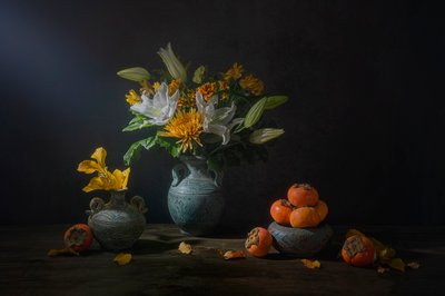 Herbstblüten und Früchte von Lydia Jacobs