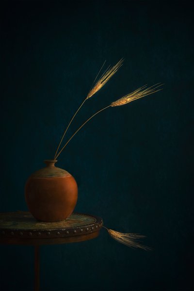 Rustikales Weizenstillleben von Lydia Jacobs