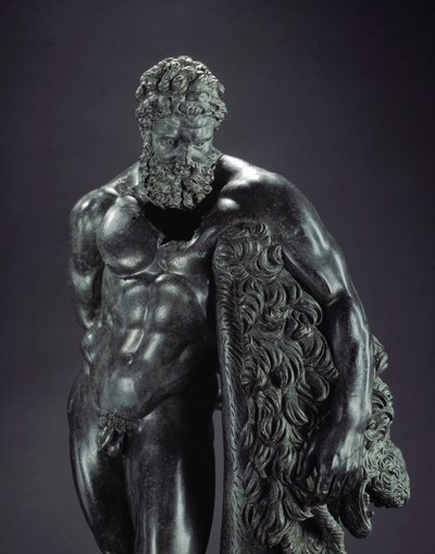 Griechische Kunst: Herakles in Ruhe (Detail) von Lysippos (attributed to)