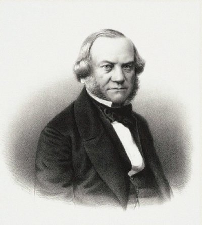 Porträt des Direktors der Kaiserlichen Theater Alexander Mikhaylovich Gedeonov, 1858 von M. Baryshev