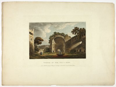 Tempel der Sonne und des Mondes, Tafel zwei aus Ruinen von Rom von M. Dubourg