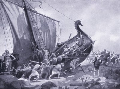 Magnus segelt um das Mull of Cantyre AD1098, 1920er Jahre von M. Mackinlay