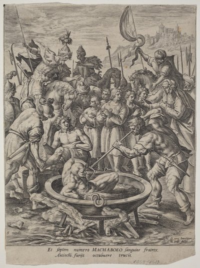 Die sieben makkabäischen Brüder, getötet von Antiochus von Maarten de Vos