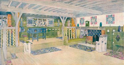 Musikzimmer in einem Haus in Crowborough von Mackay Hugh Baillie Scott