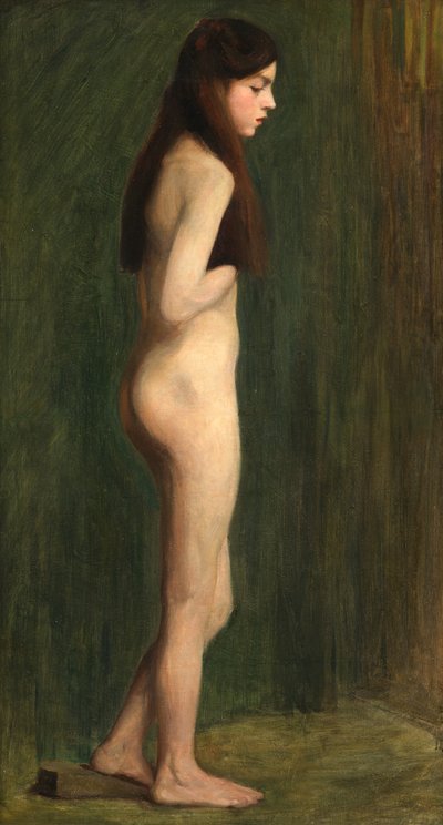 Studioakt in Grün von Madeline Emily Green