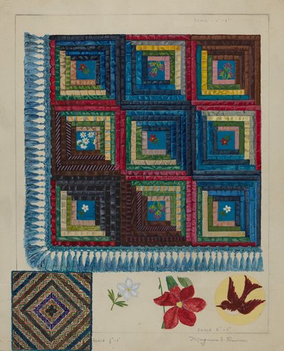 Quilt - Log Cabin Muster von Magnus S. Fossum