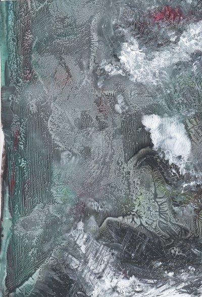 Dunkler Abstrakter Fluss von Maira Ribena