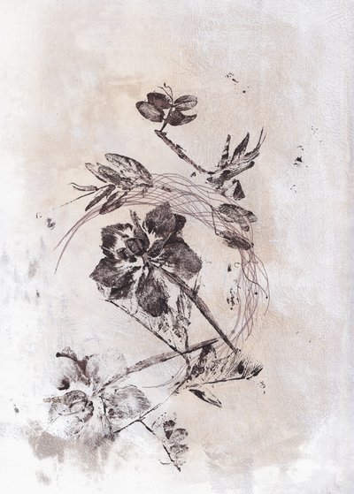 Sepia Botanischer Fluss von Maira Ribena