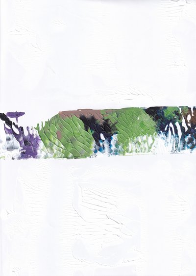Serene abstrakte Landschaft von Maira Ribena