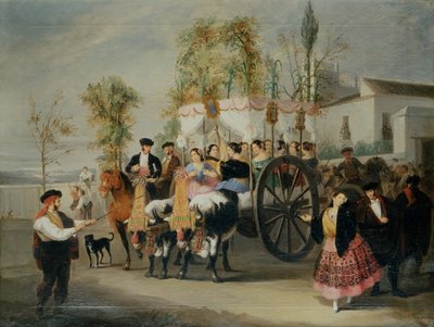 Eine Prozession von Manuel Cabral y Aguado Bejarano