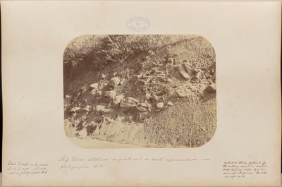 Detaillierte Studie des südlichen Teils des in Fotografie Nummer 6 dargestellten Schnitts von Marc Ferrez