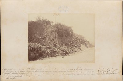 Allgemeine Studie eines Schnitts auf der Straße nach Tijuca, eine kleine Entfernung oberhalb von Andarahy von Marc Ferrez