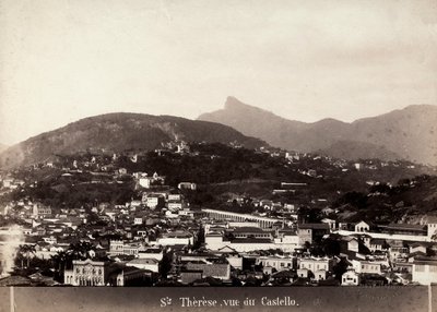 Ansicht von Santa Teresa in Brasilien, ca. 1880-90 (s/w Foto) von Marc Ferrez