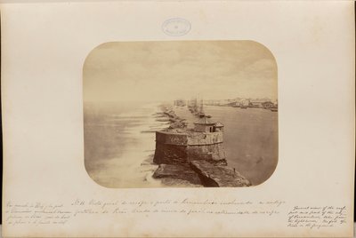 Gesamtansicht von Recife und Hafen von Pernambuco, einschließlich der alten Festung Picão, vom Leuchtturm an der Spitze des Riffs aufgenommen von Marc Ferrez