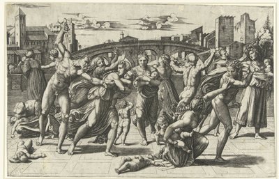 Massaker der Unschuldigen von Marcantonio Raimondi