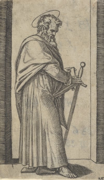 Sankt Paulus, Schwert in der rechten Hand, aus der Serie 