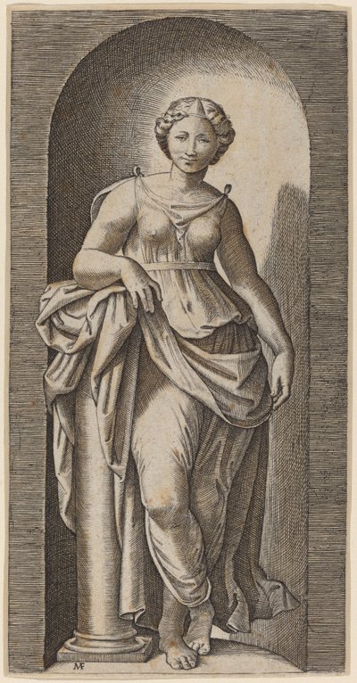 Tapferkeit von Marcantonio Raimondi after Raphael