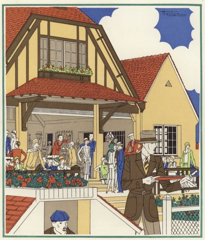 Taubenschießclub in Le Touquet von Marcel Jacques Hemjik