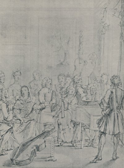 Ein Konzert im Haus eines Adligen, 1736, 1920 von Marcellus Laroon the Younger