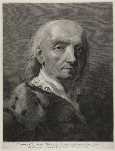 Porträt des Malers Giovanni Battista Piazzetta von Marco Alvise Pitteri