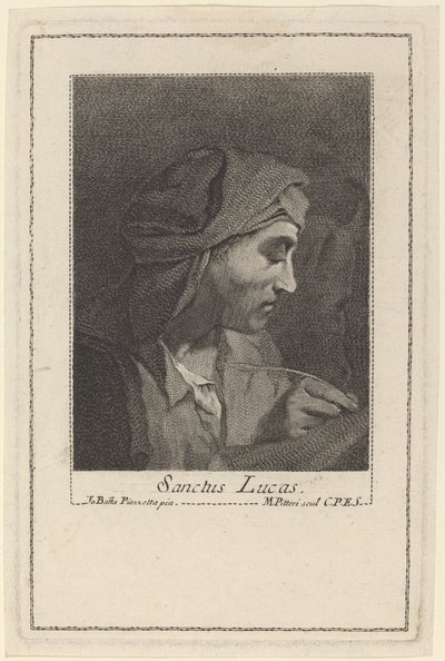 Heiliger Lukas von Marco Alvise Pitteri after Giovanni Battista Piazzetta