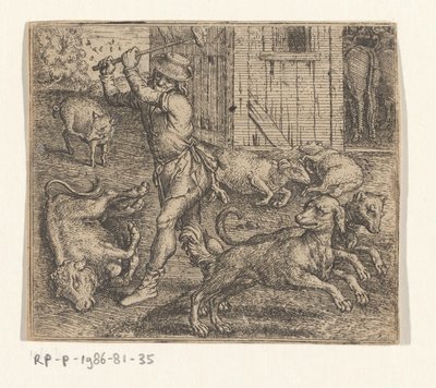 Fabel vom Bauern und seinen Hunden von Marcus Gheeraerts (I)