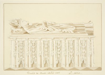 Grab von Abt Knowles in der Kathedrale von Bristol von Marcus H. Homes