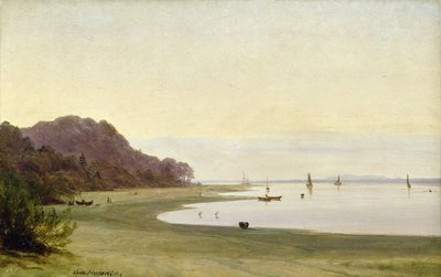 Das Ufer der Elbe von Marcus Johann Haeselich