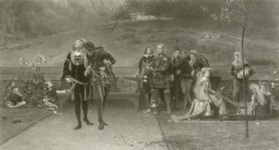 Edward II und Piers Gaveston von Marcus Stone