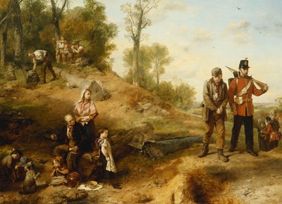 Arbeiten und Faulenzen - "England erwartet, dass jeder Mann seine Pflicht tut", 1864 von Marcus Stone