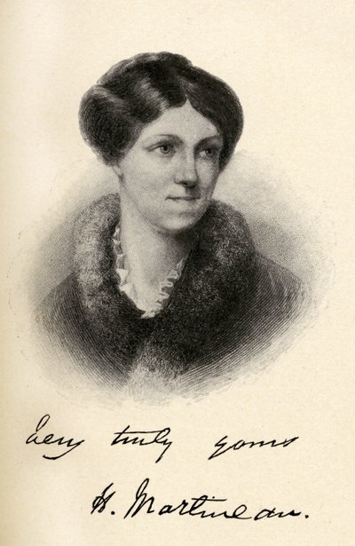 Harriet Martineau (1802-1876) Illustration aus 