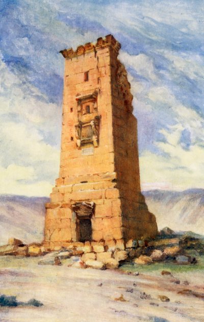 Ein Grabturm, Palmyra von Margaret Thomas