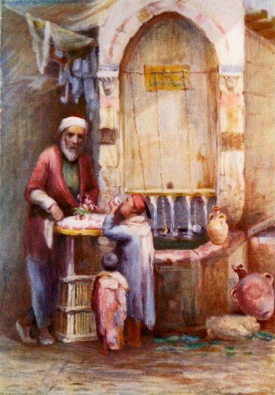 Ein Süßigkeitenverkäufer, Damaskus von Margaret Thomas