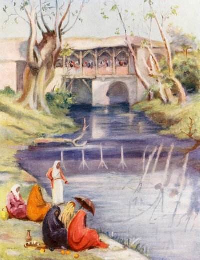 Café am Barada, Damaskus von Margaret Thomas