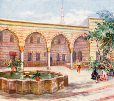 Hof des Hauses von Asad Pasha, Damaskus von Margaret Thomas