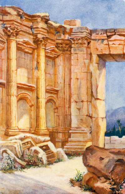 Der Tempel des Bacchus, Baalbek, Innenansicht von Margaret Thomas