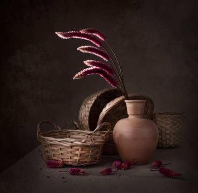 Stimmungsvolle Blumen und Körbe von Margareth Perfoncio