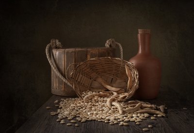Rustikale Bohnen-Ernte von Margareth Perfoncio
