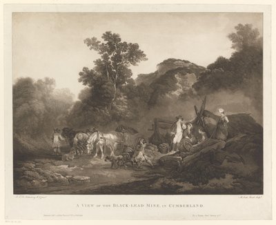Ruhende Arbeiter bei der Kohlenmine in Cumberland von Maria Catharina Prestel