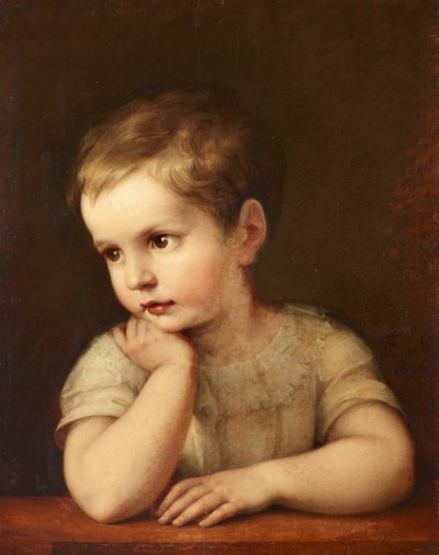 Kinderporträt (Natalie Stuntz, Nichte der Künstlerin) von Maria Elektrine (Freifrau von) Freyberg( Eisenberg)