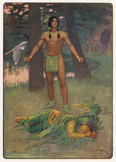 Illustration für Hiawatha von Longfellow von Maria Louise Kirk