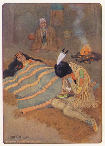 Illustration für Hiawatha von Longfellow von Maria Louise Kirk