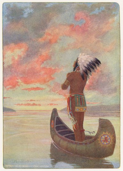 Illustration für Hiawatha von Longfellow von Maria Louise Kirk